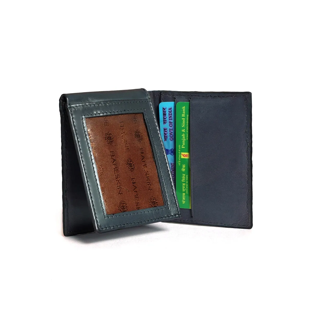 2 IN 1 Multi Slot Bi-Fold Wallet with Customized "PAMBI" Name Initial in Exotic Stingray Fish Leather
