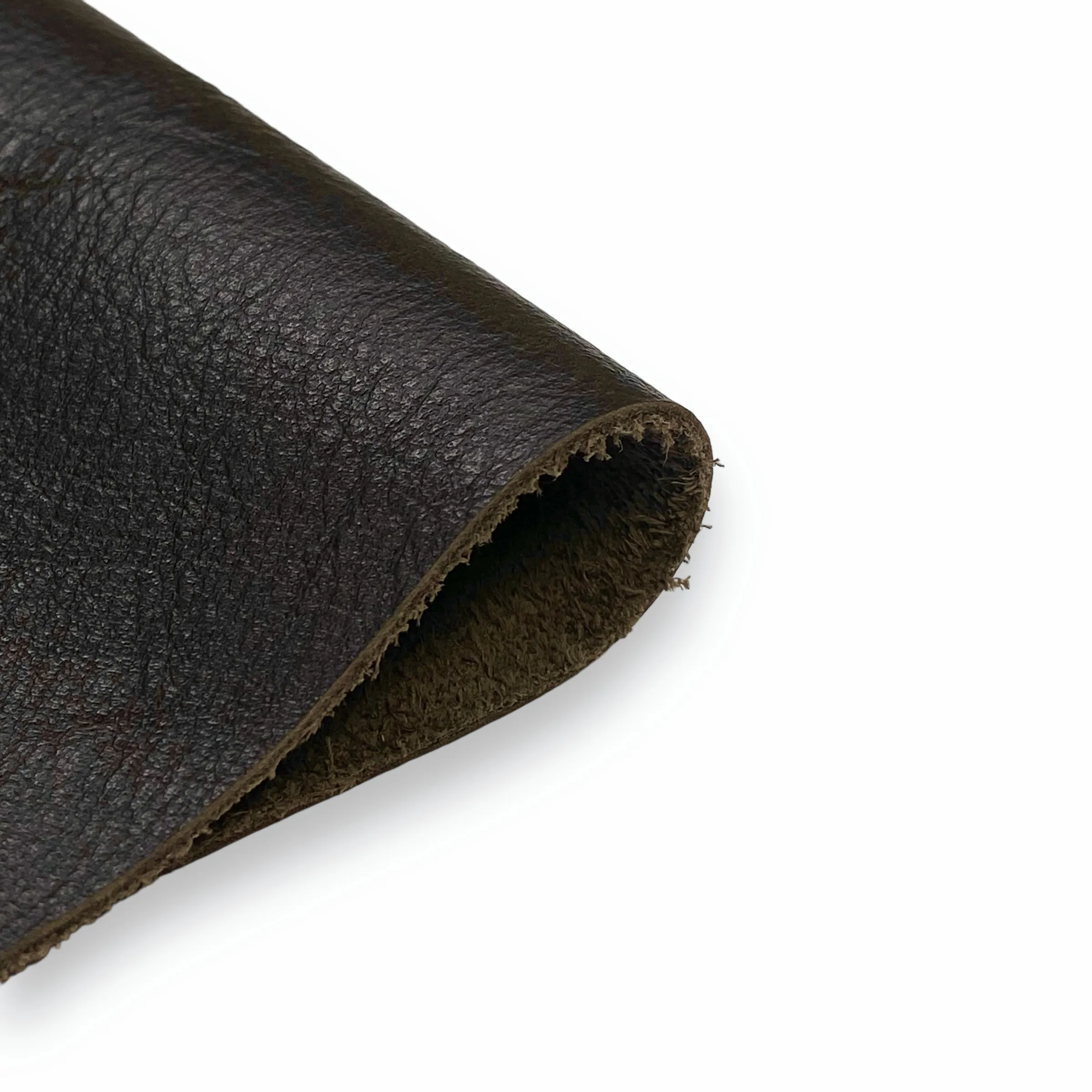 3oz (1.5mm) Cow Leather - Dark Umber (per square foot)