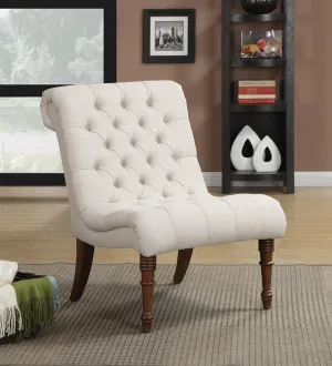 Accents : Chairs - Oatmeal - Armless Tufted Back Accent Chair Oatmeal