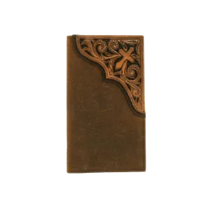 Ariat Rodeo Wallet Checkbook Cover with Scroll Cross Emboss