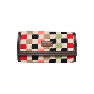 ASTRID Flapover Multicompartment Wallet for Women and Girls (red)