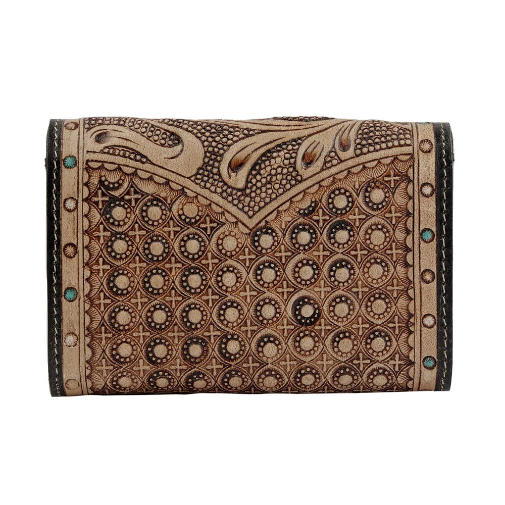 Beige Black Wallet