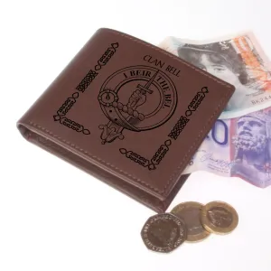 Bell Clan Crest Real Leather Wallet