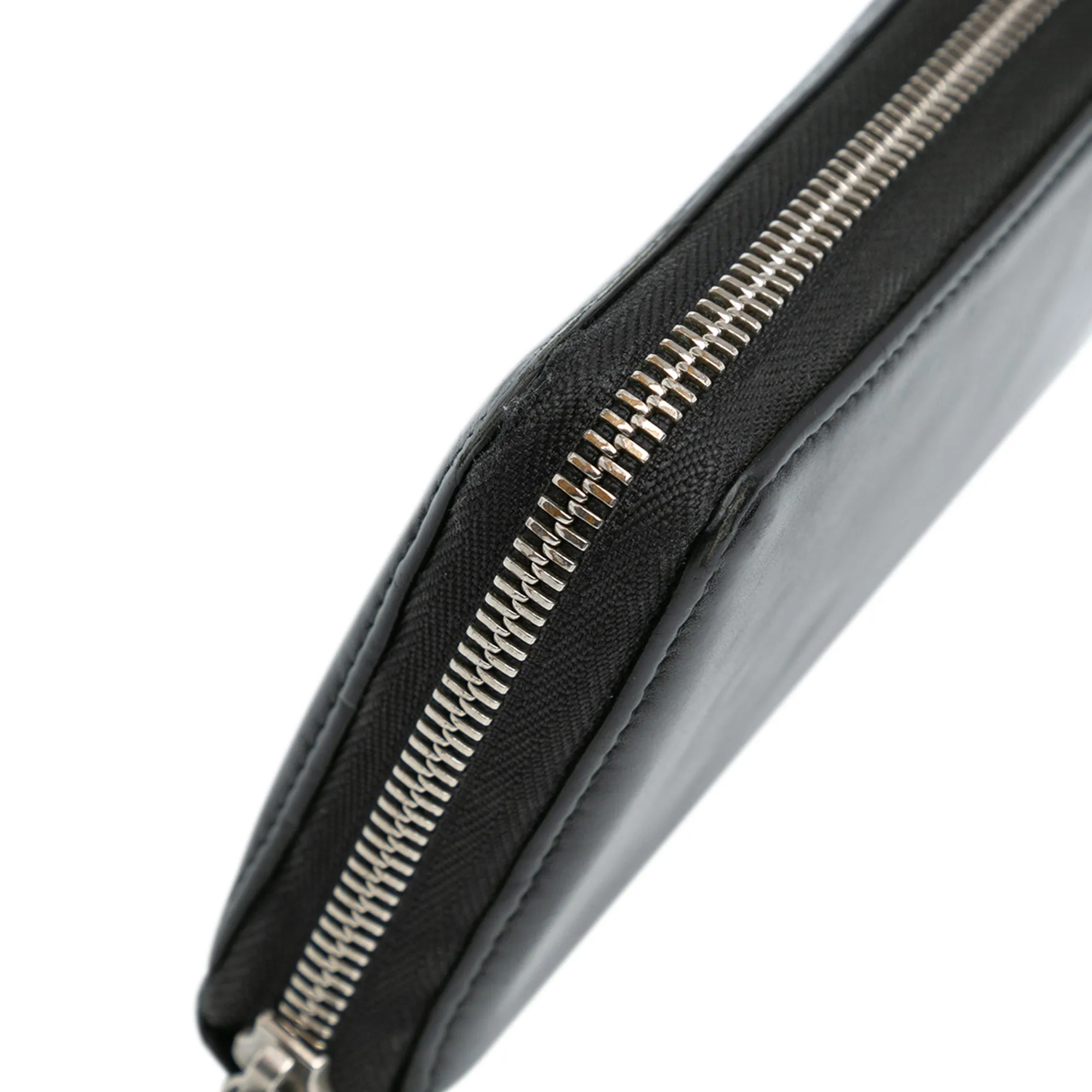 Black Gucci Guccissima Zip Around Wallet