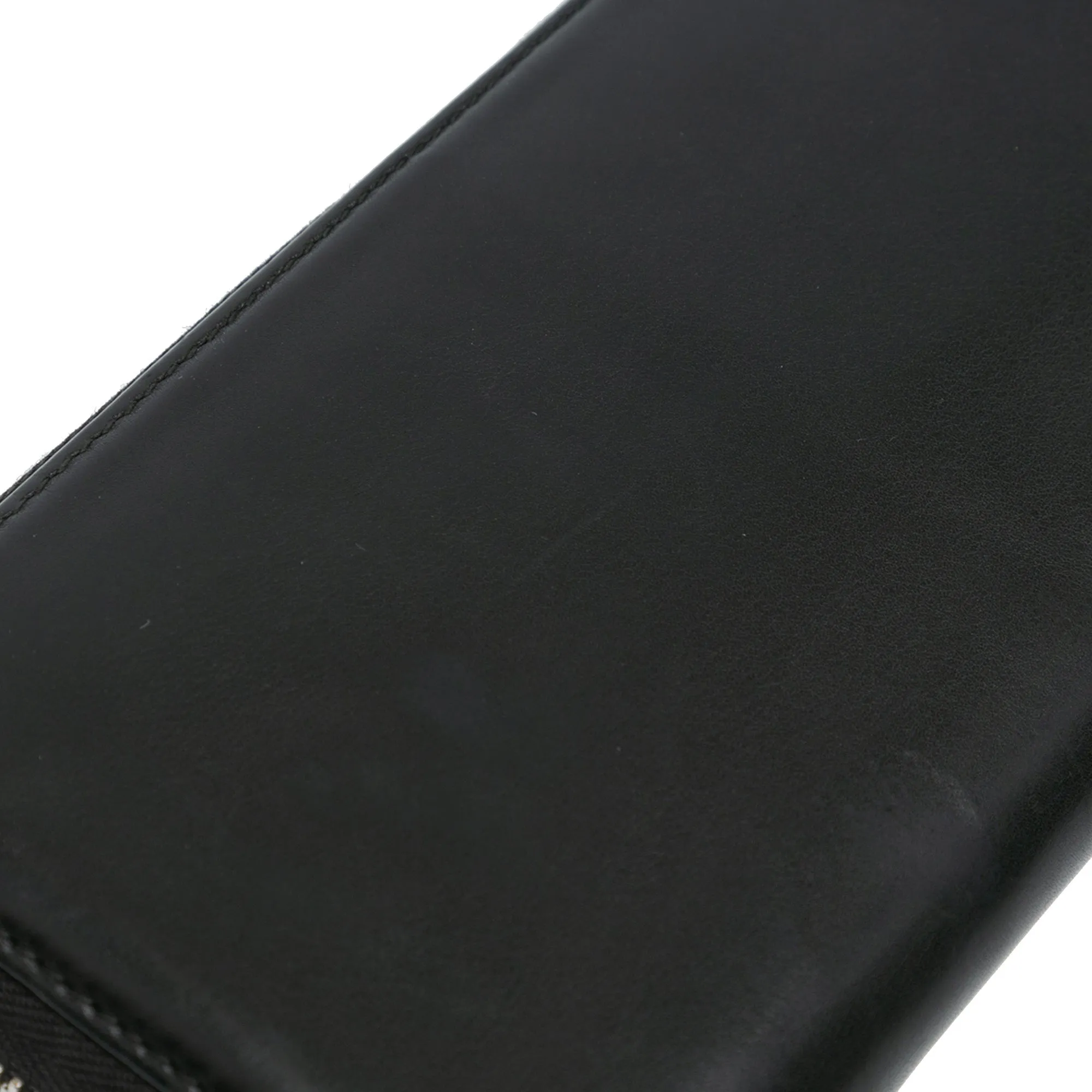 Black Gucci Guccissima Zip Around Wallet