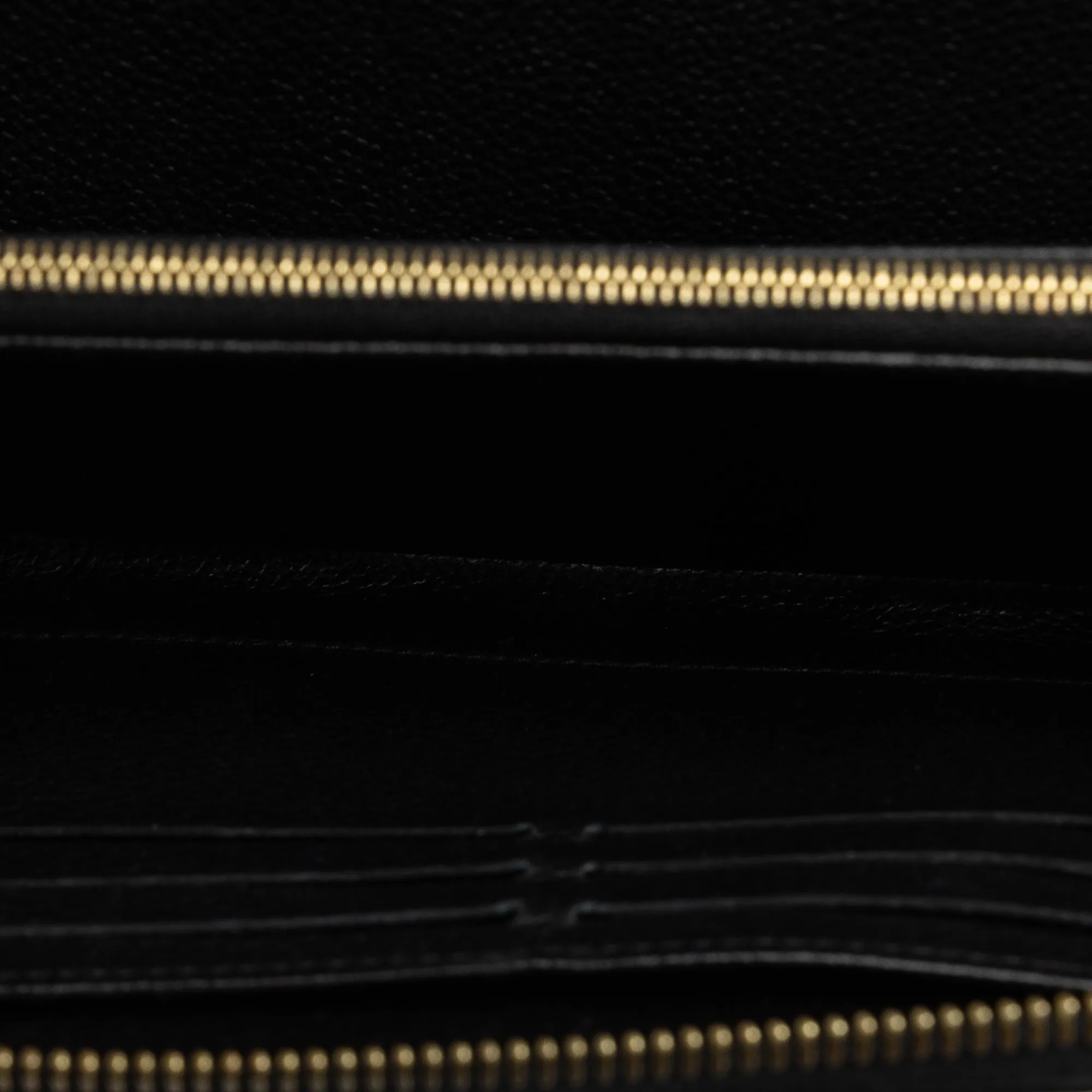 Black Louis Vuitton Monogram Empreinte Zippy Wallet