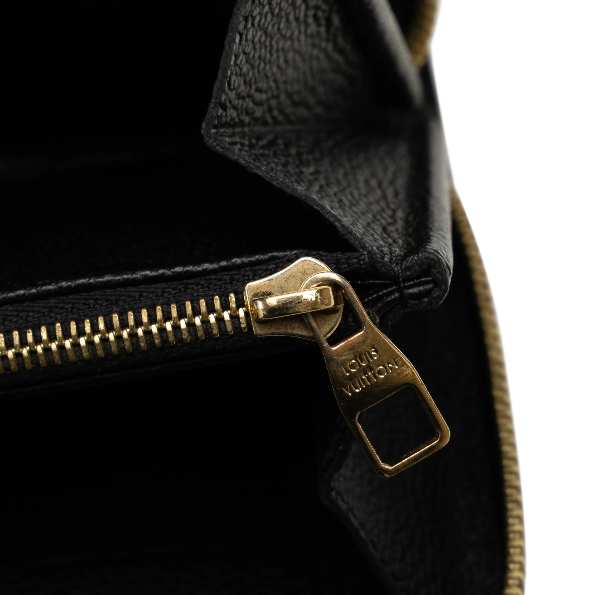 Black Louis Vuitton Monogram Empreinte Zippy Wallet