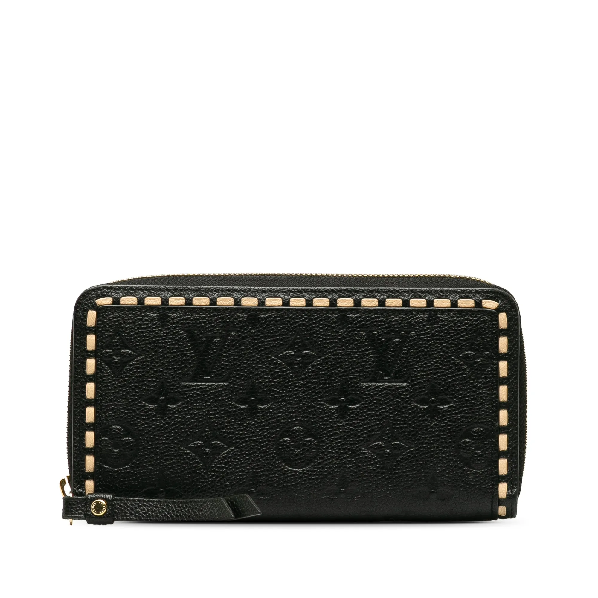 Black Louis Vuitton Monogram Empreinte Zippy Wallet