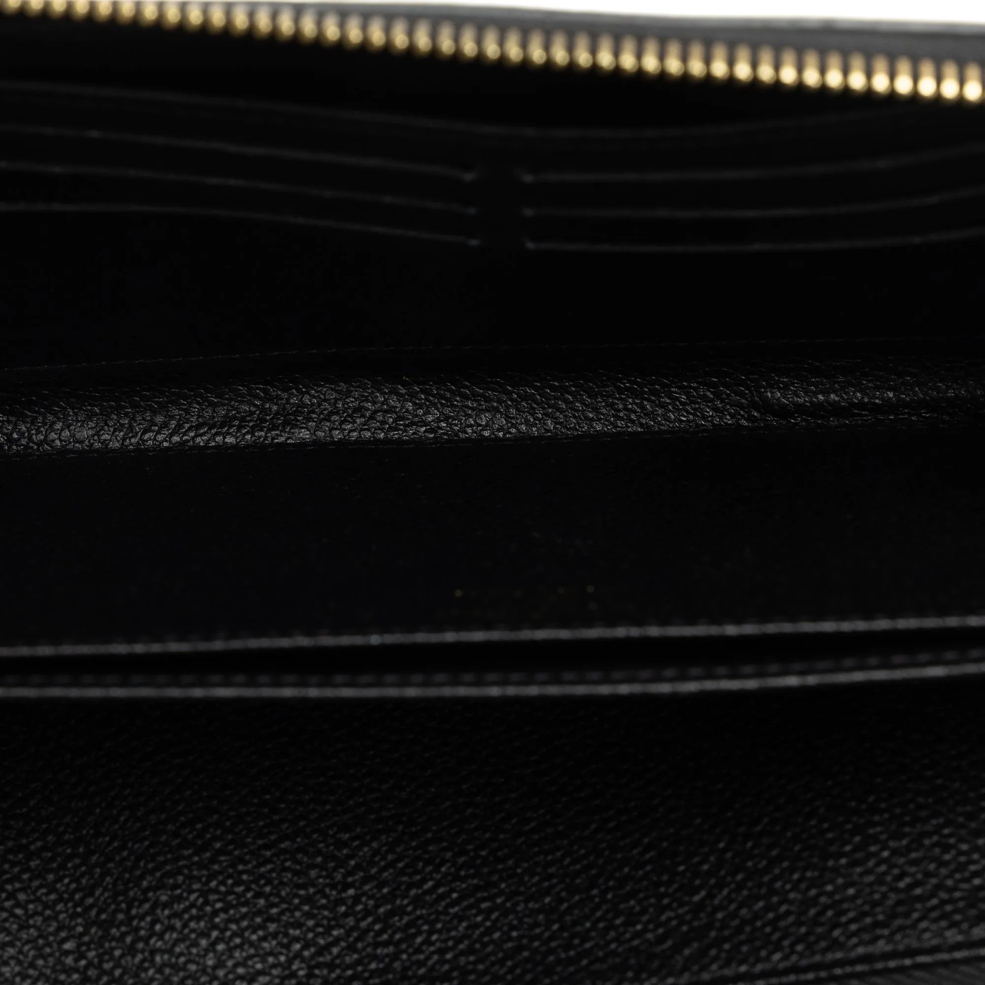 Black Louis Vuitton Monogram Empreinte Zippy Wallet