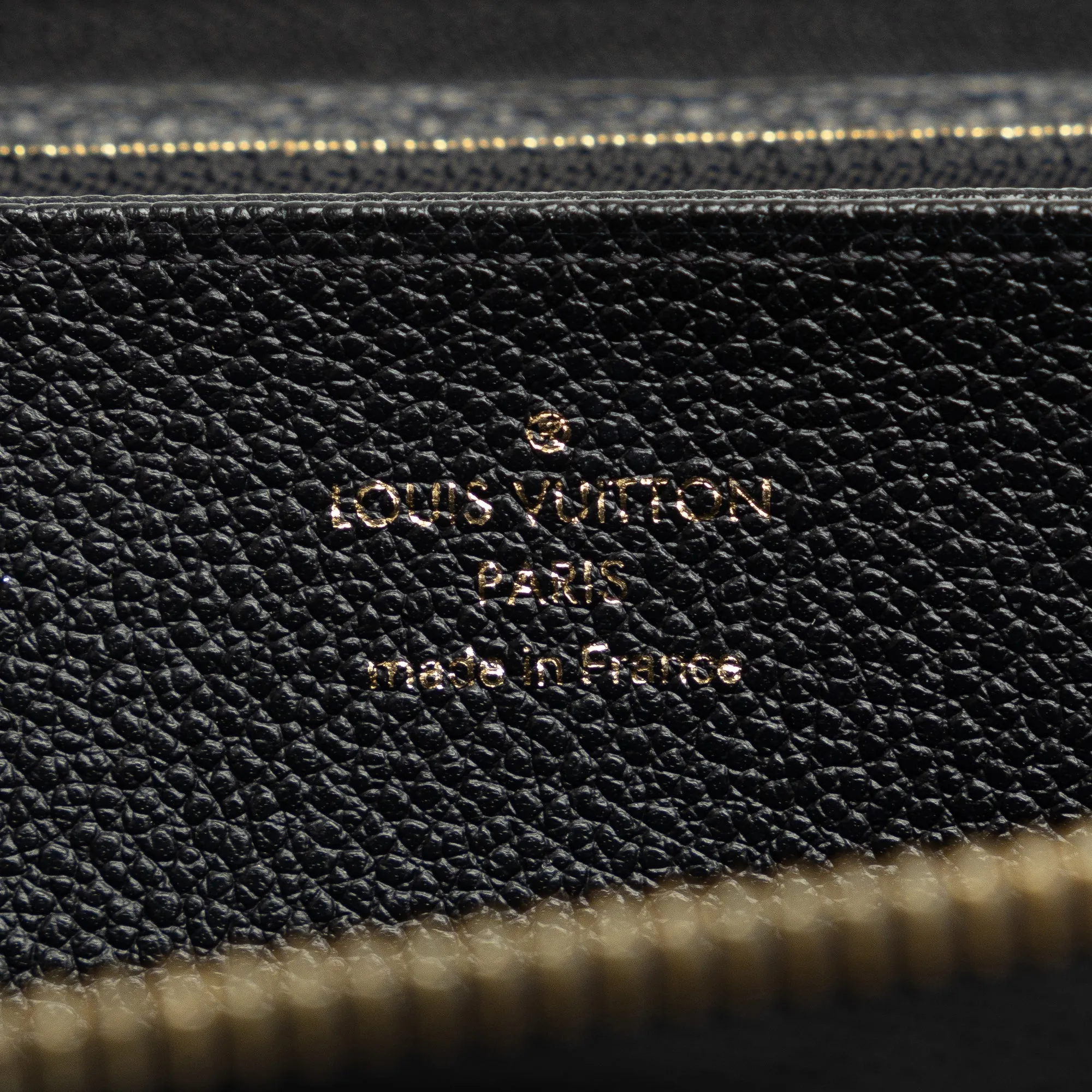 Black Louis Vuitton Monogram Empreinte Zippy Wallet