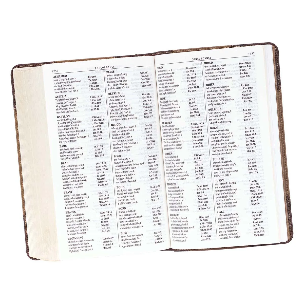 Brown Two-Tone Giant Print Bible KJV038
