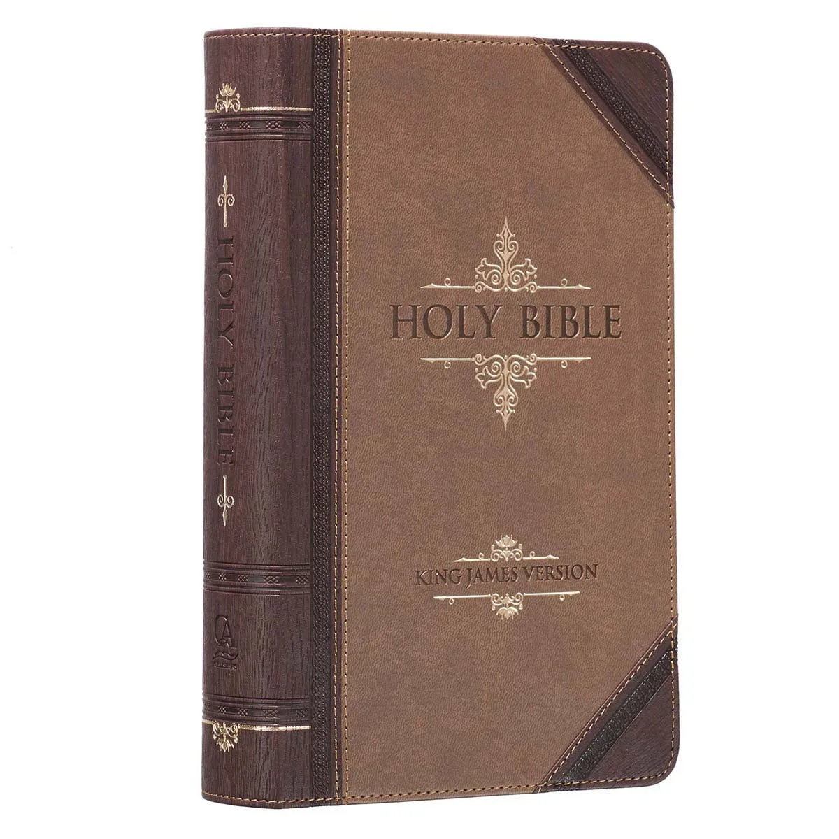 Brown Two-Tone Giant Print Bible KJV038