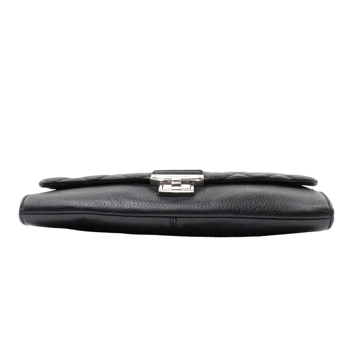 Calvin Klein Quilted Flap Shoulder Bags Leather Black Colour For Women