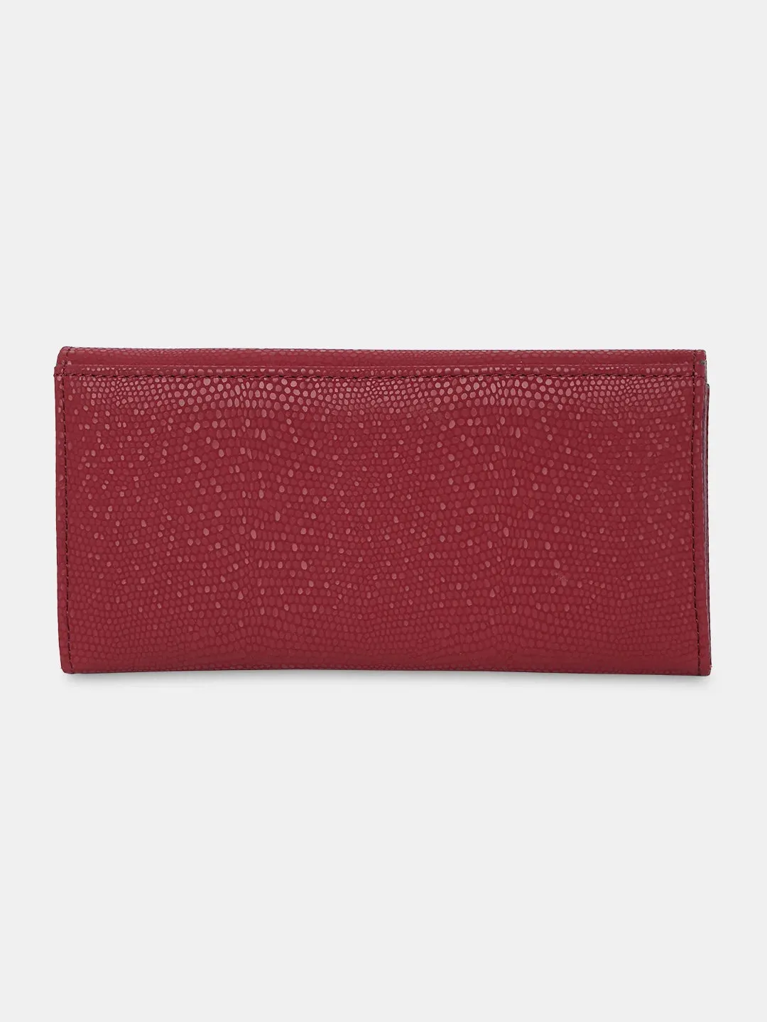 Caprese Ingrid Flapover Wallet Large Maroon
