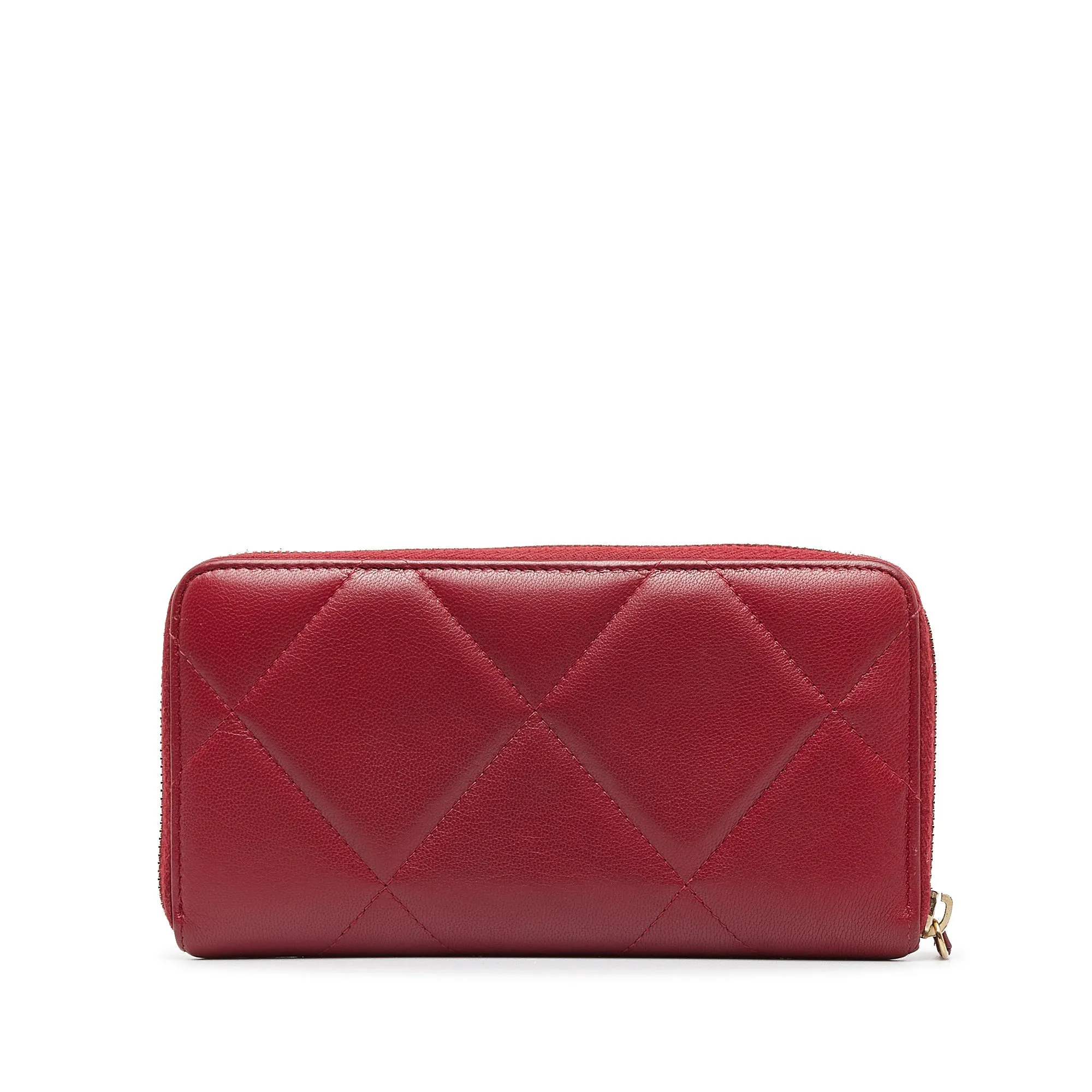 CHANEL 19 Zip Around Wallet Long Wallets