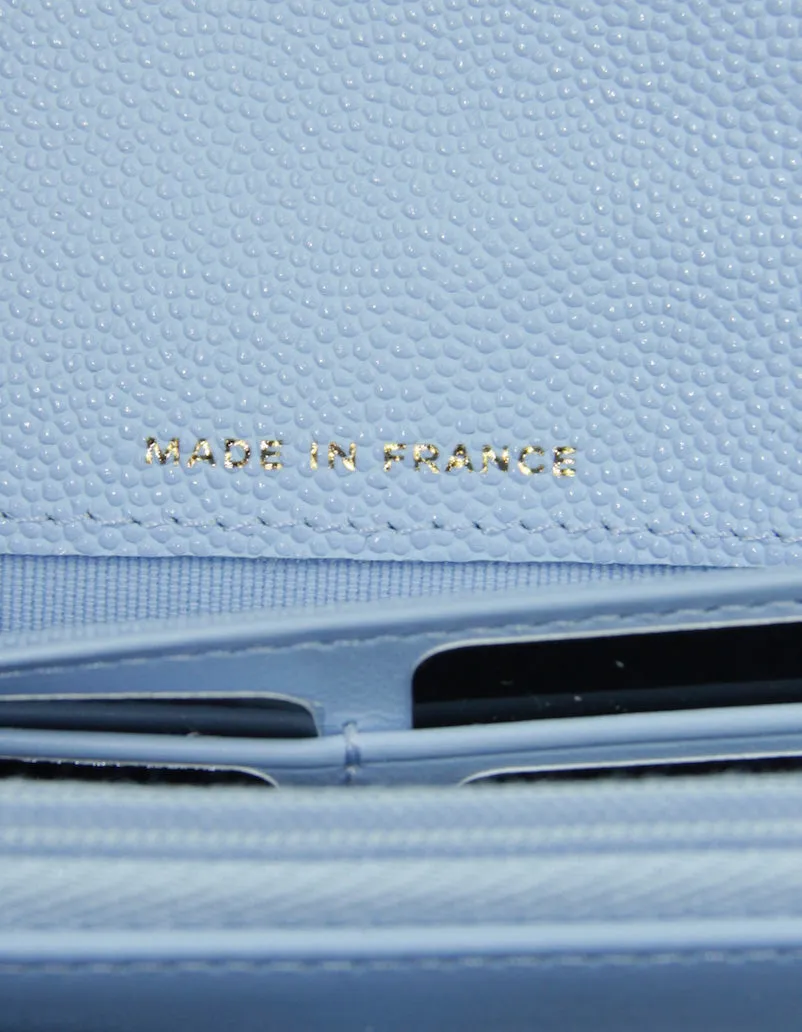 Chanel Light Blue Caviar Leather Wallet
