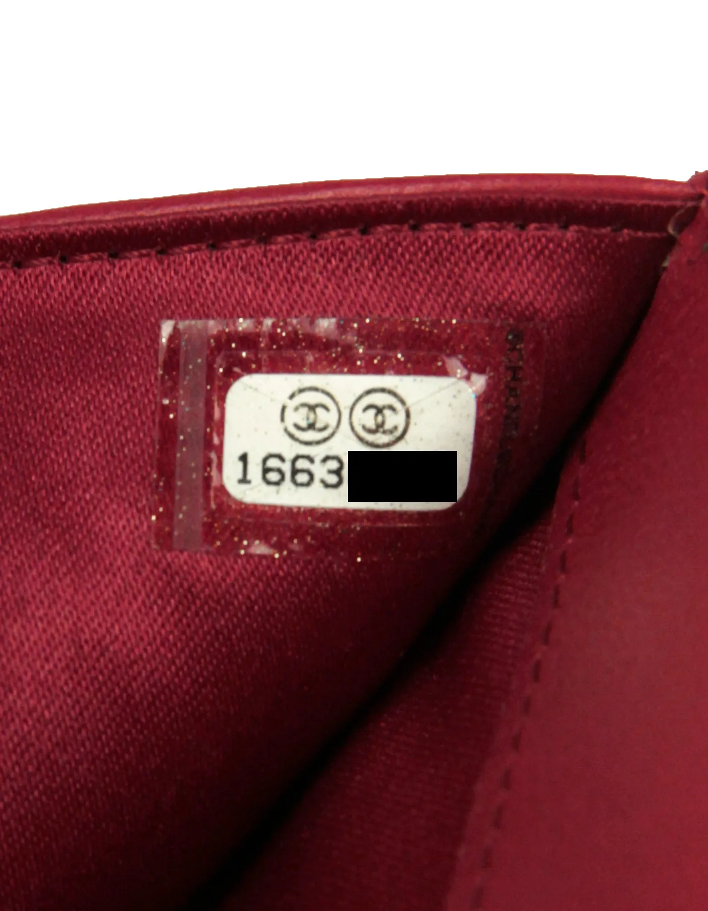 Chanel Red Leather Camelia Embossed Wallet