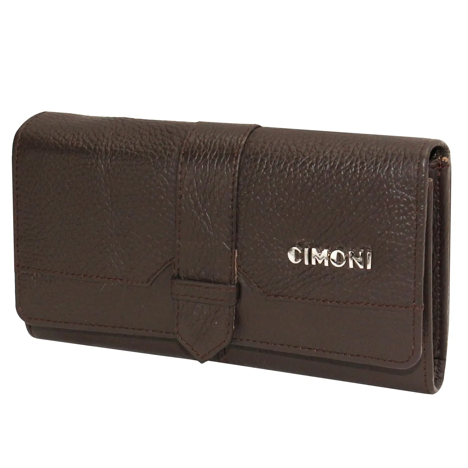 CIMONI® Premium Vegan Leather Purse for Women Hand Classic Wallet Trendy Design Hand Wallet Clutch for Women with Multi-Storage (Color - Brown)