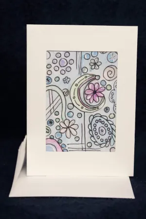 'Cool, Calm, & Creative' ACEO greeting card