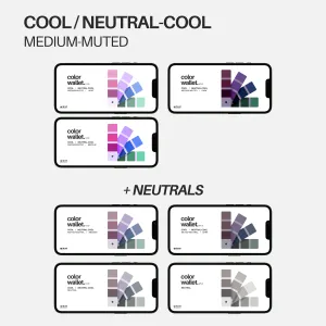 Cool - Medium-Muted | Bundle of 7 Digital Color Wallets