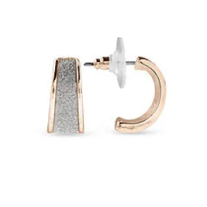 EarSense Huggie with Glitter Rose Gold Stud