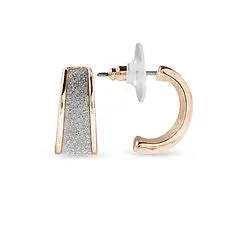 EarSense Huggie with Glitter Rose Gold Stud