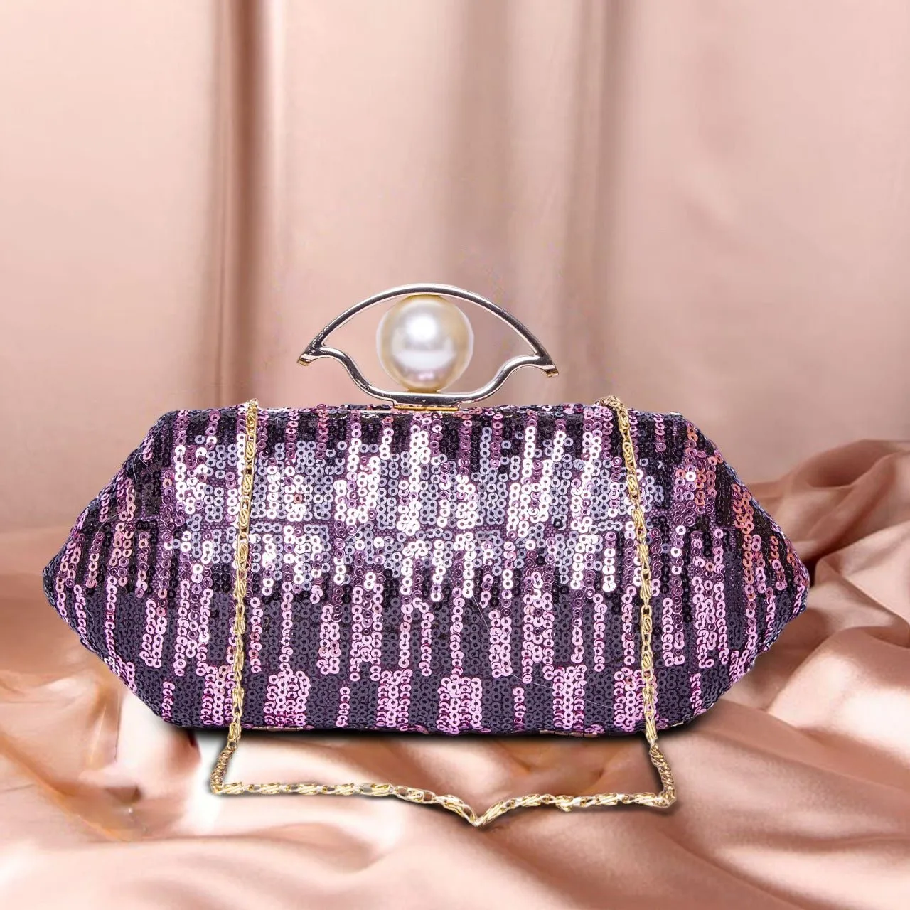 Elegant Sequence Party Clutch