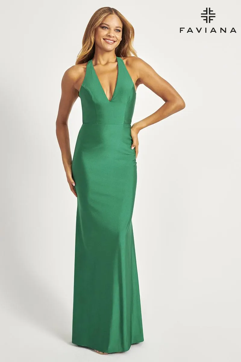 Faviana Chic Open Back Prom Dress S10646