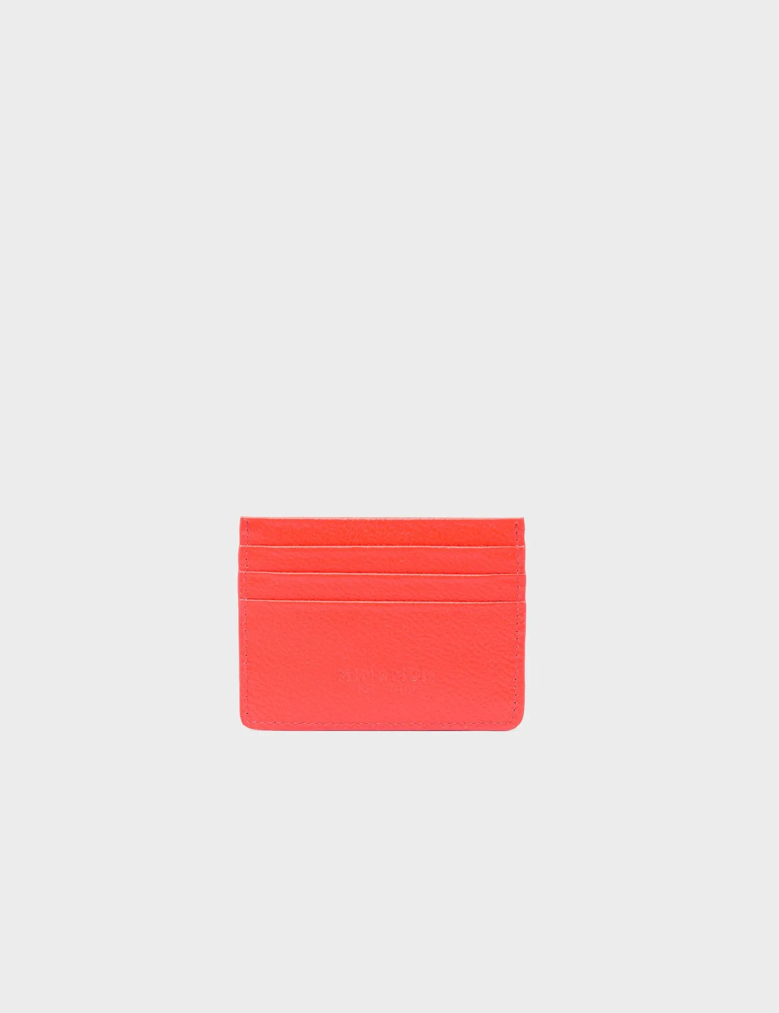 Filium Fiesta Red Leather Cardholder - All Over Eyes Embroidery