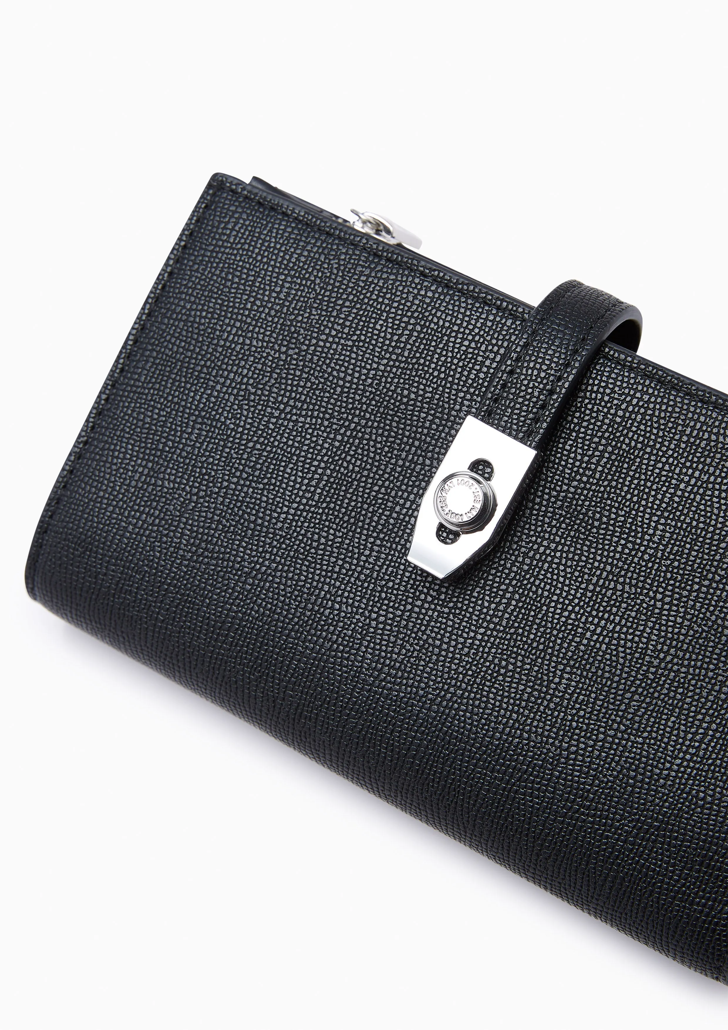 Flawless Semi Long Wallet - Black