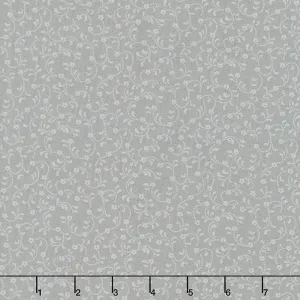 Floret - Tonal Floral Gray Yardage