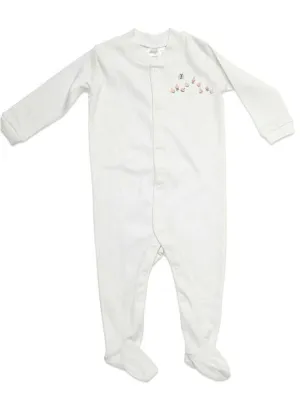 Footie, Rosebuds & Butterfly (Pink)
