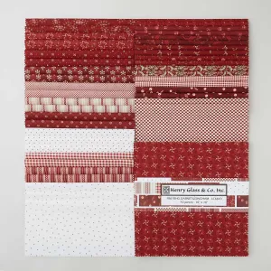 Garnets and Gingham 10" Squares