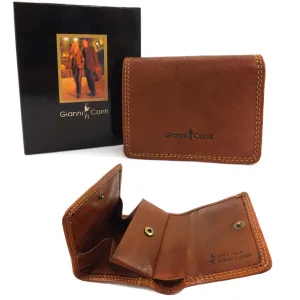 Gianni Conti Leather Tray Purse Wallet - Style: 918101