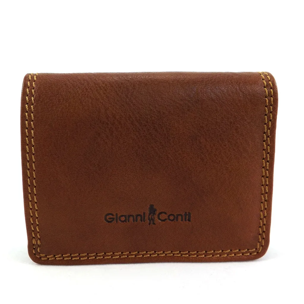 Gianni Conti Leather Tray Purse Wallet - Style: 918101