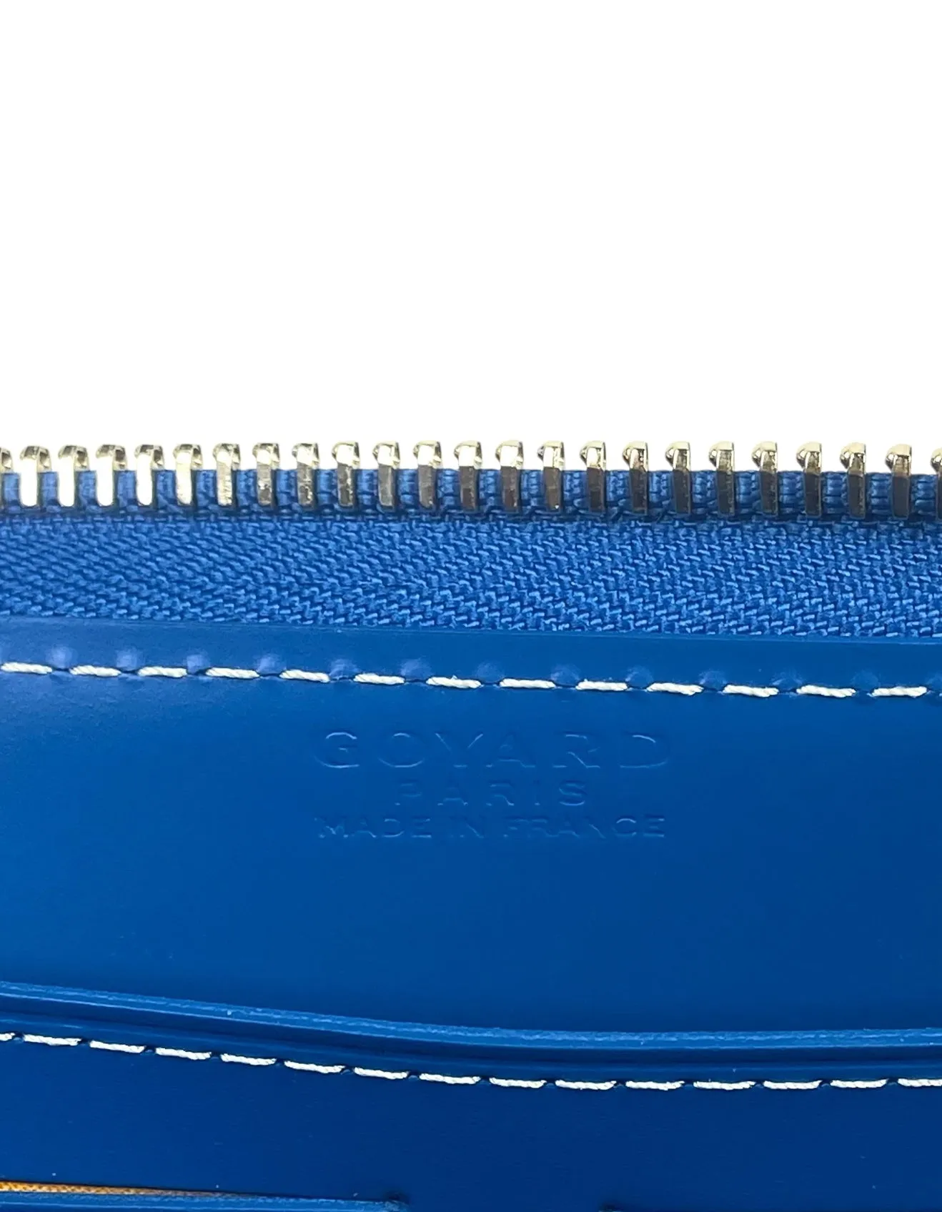 Goyard Goyardine Blue Matignon GM Wallet