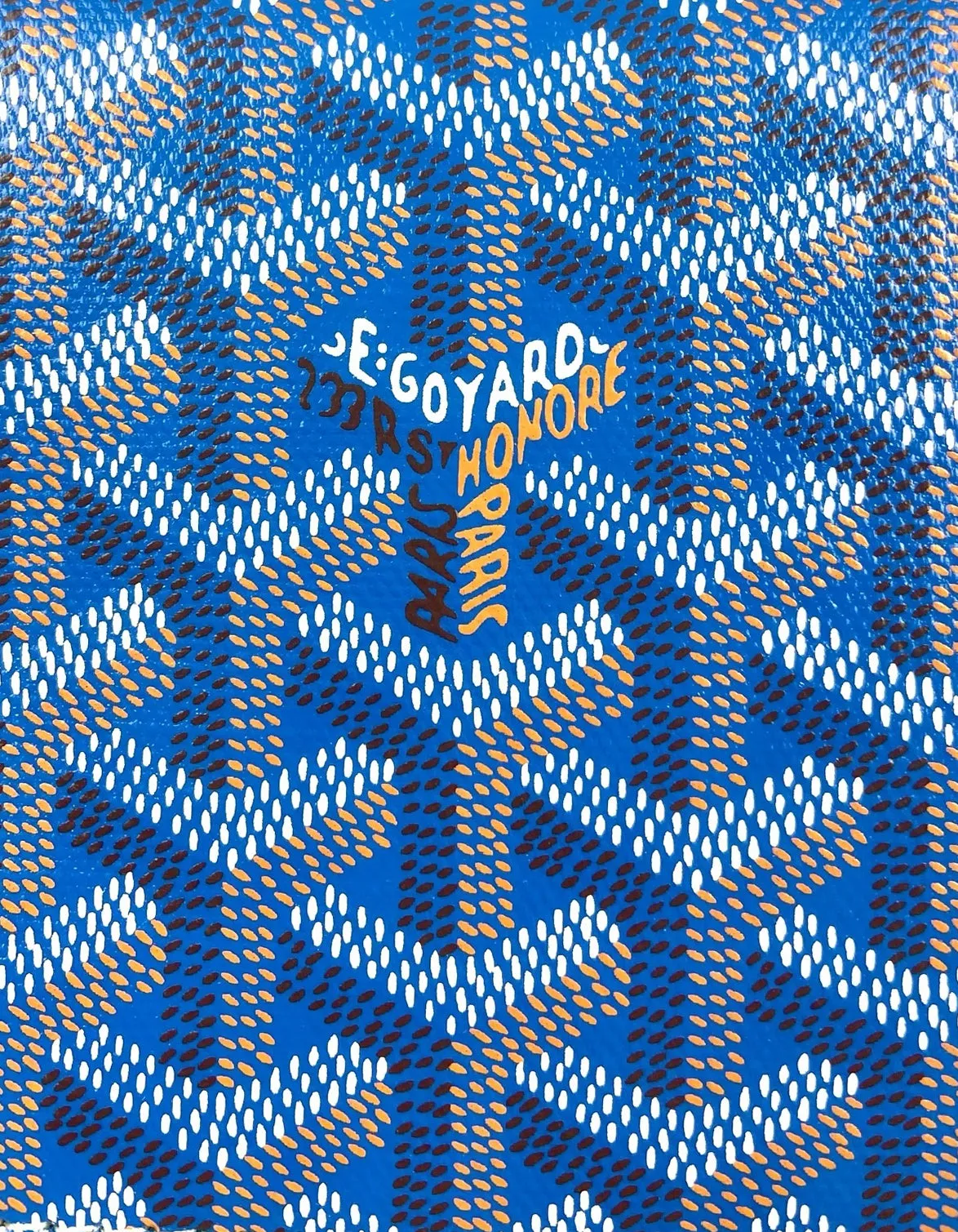 Goyard Goyardine Blue Matignon GM Wallet