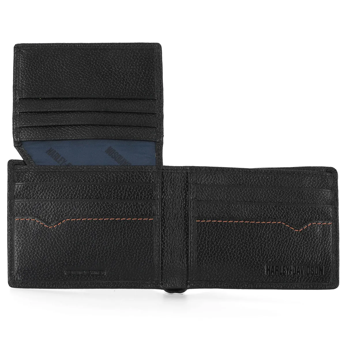 Harley-Davidson Men's Classic Bar & Shield Logo Passcase Leather Billfold Wallet, MWM004/08