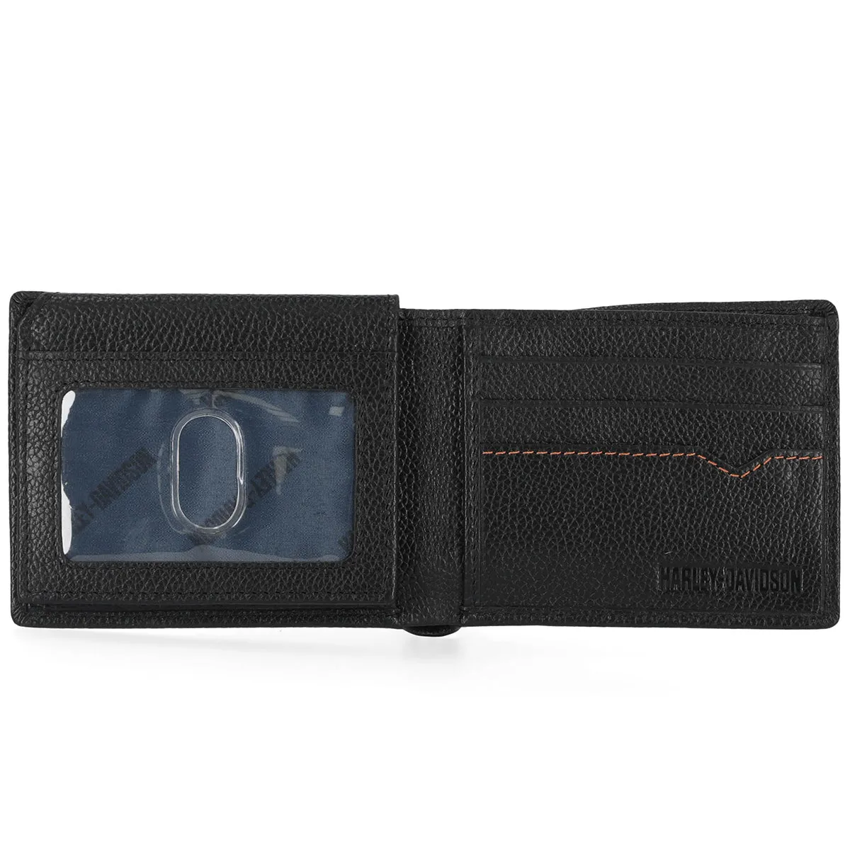 Harley-Davidson Men's Classic Bar & Shield Logo Passcase Leather Billfold Wallet, MWM004/08