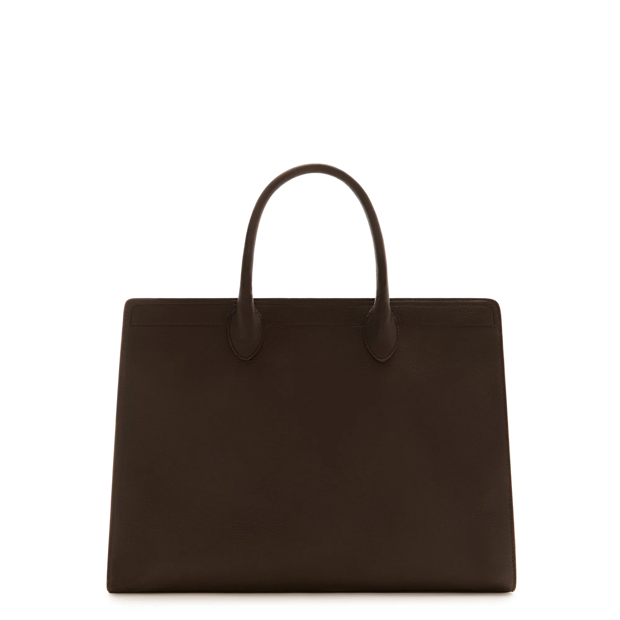 Honoré Nadine brown calfskin leather handbag with laptop compartment