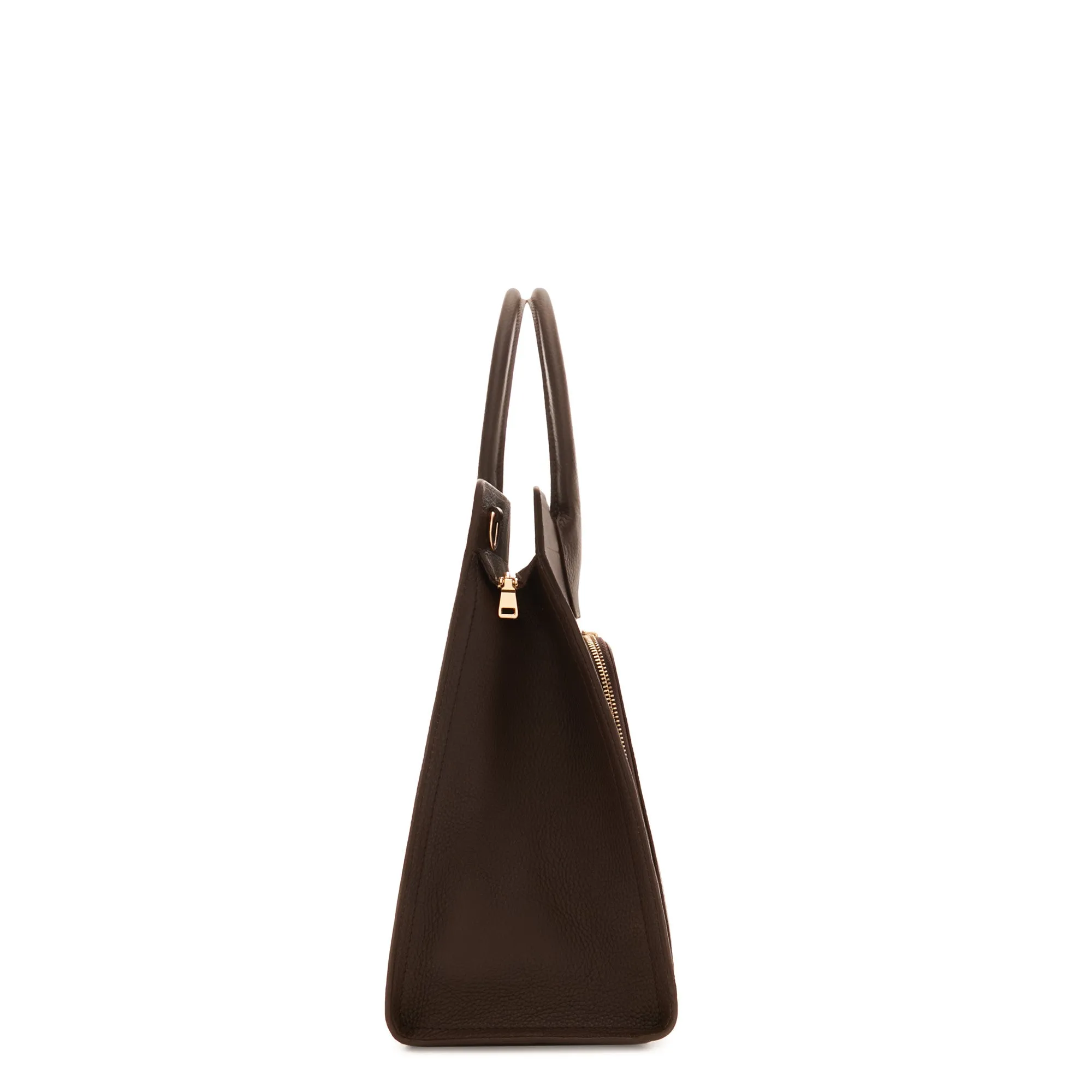 Honoré Nadine brown calfskin leather handbag with laptop compartment