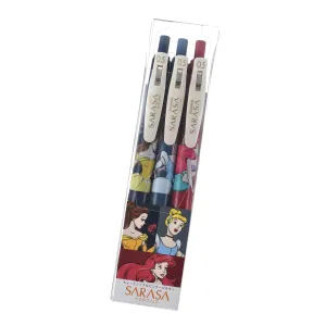 JDS - Belle, Cinderella & Ariel ZEBRA Sarasa Clip Gel Ink "Vintage Color" Ballpoint Pen 0.5mm