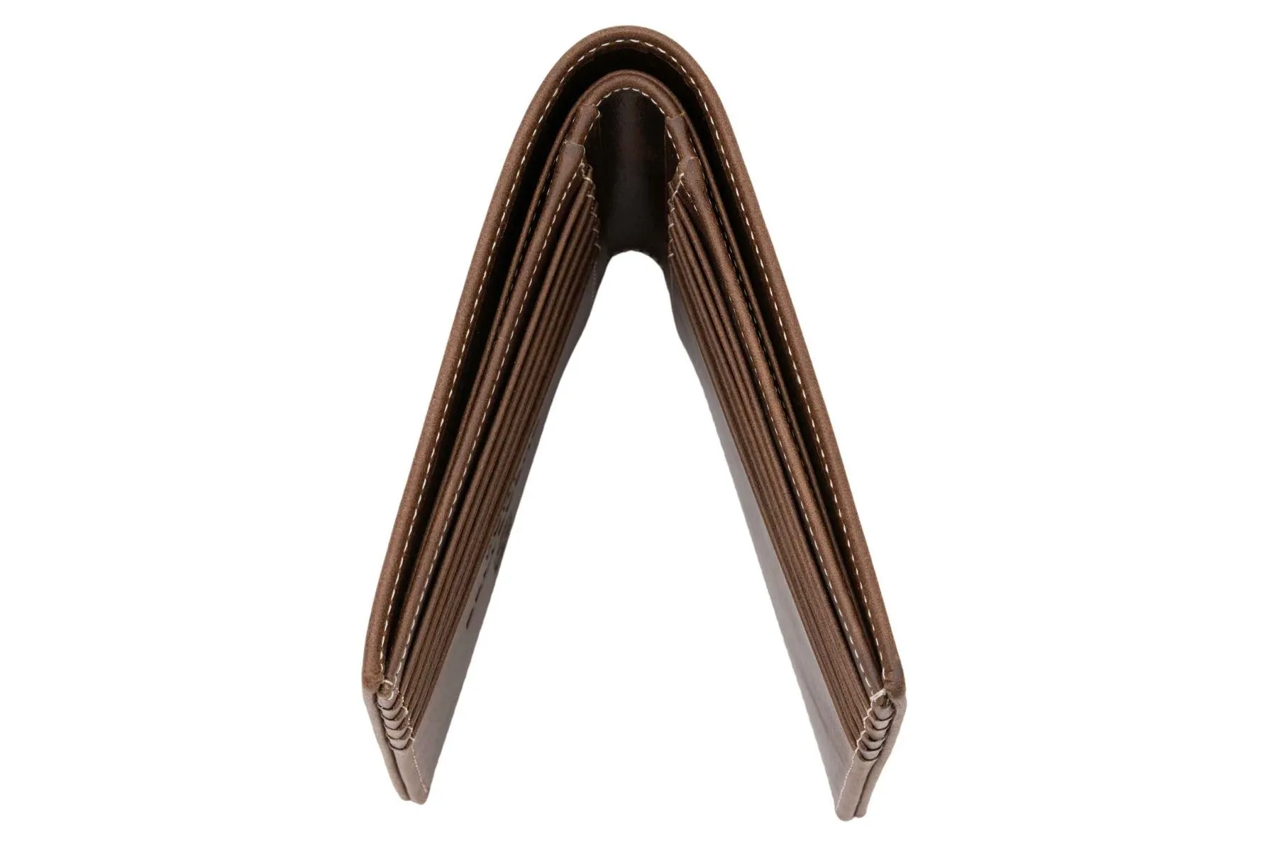 Le Grand 10 Card Antique Mahogany Leather Wallet