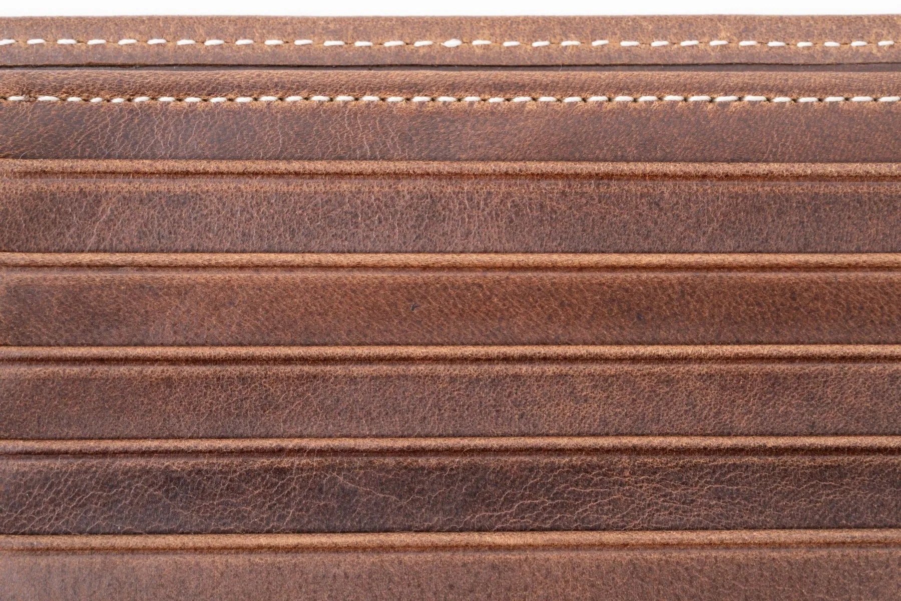 Le Grand 10 Card Antique Mahogany Leather Wallet