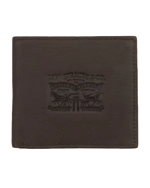 Levi Two Horse Wallet in Dark Brown