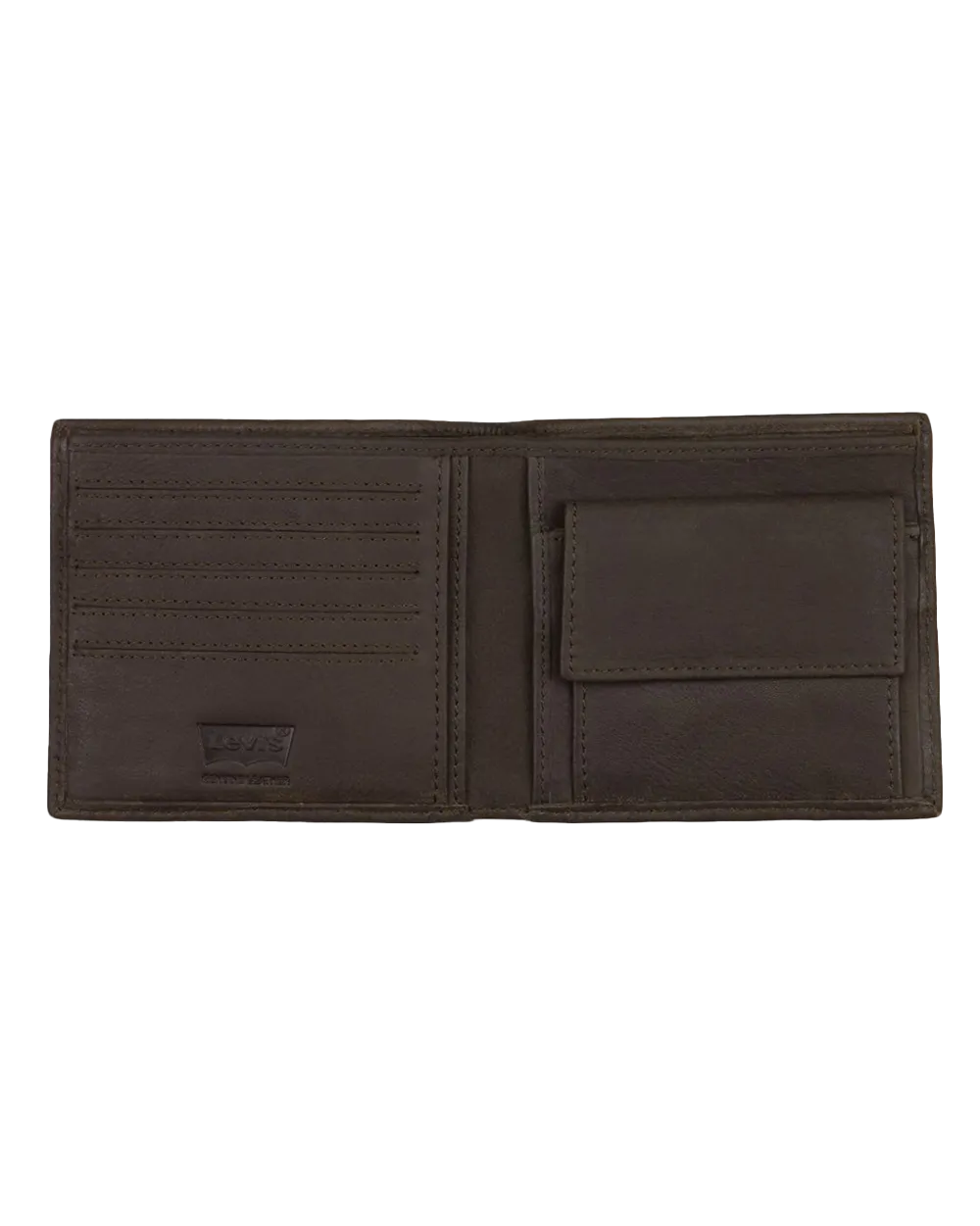 Levi Two Horse Wallet in Dark Brown