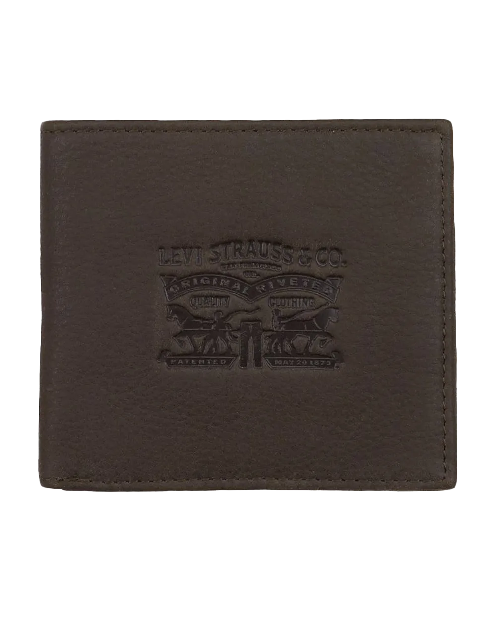 Levi Two Horse Wallet in Dark Brown