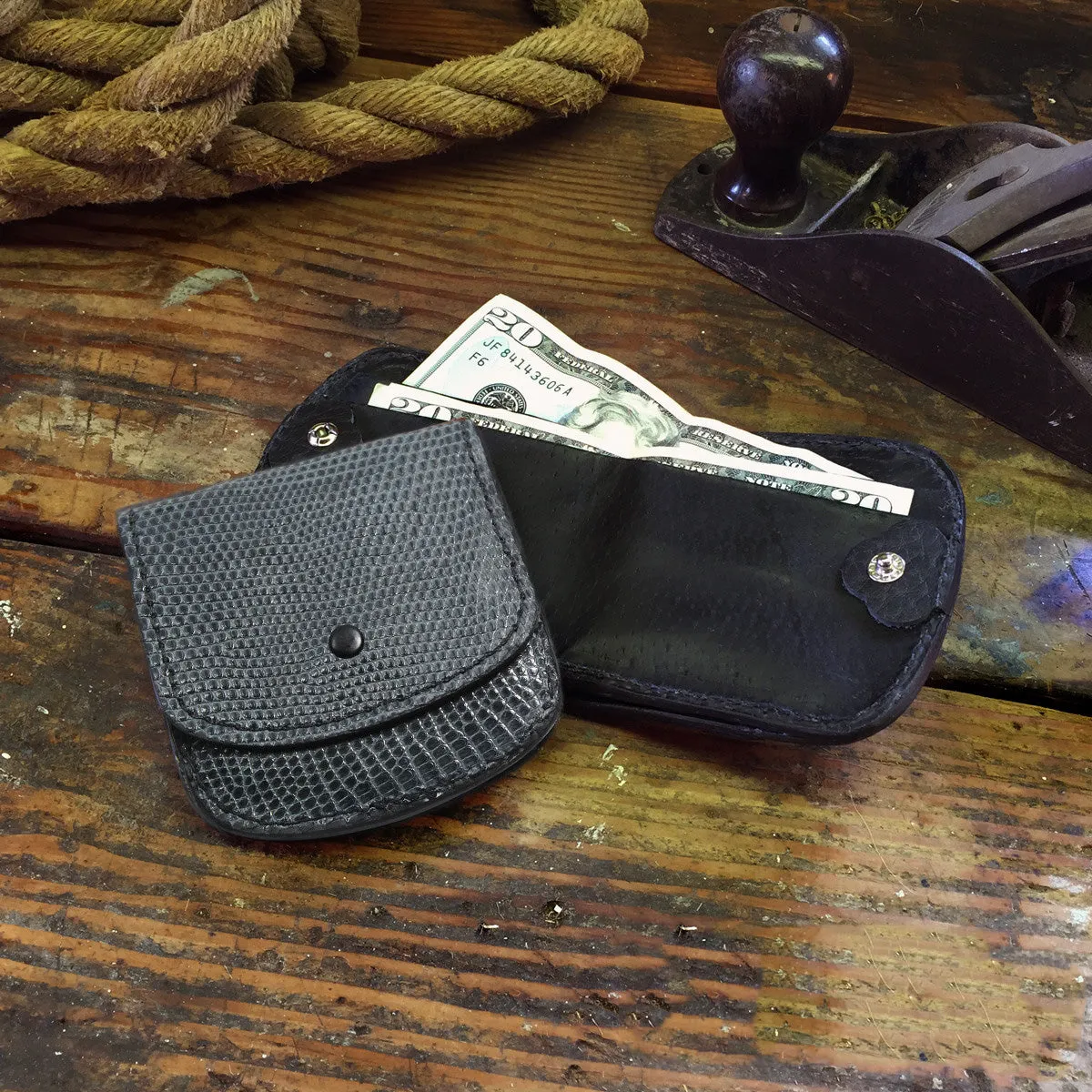 Lizard Gray Cab Wallet
