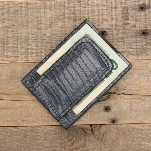 Lizard Gray Clip Wallet