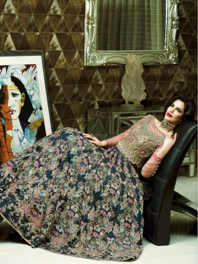 Luxury Pakistani Bridal Lehnga with Embroidery #N7041